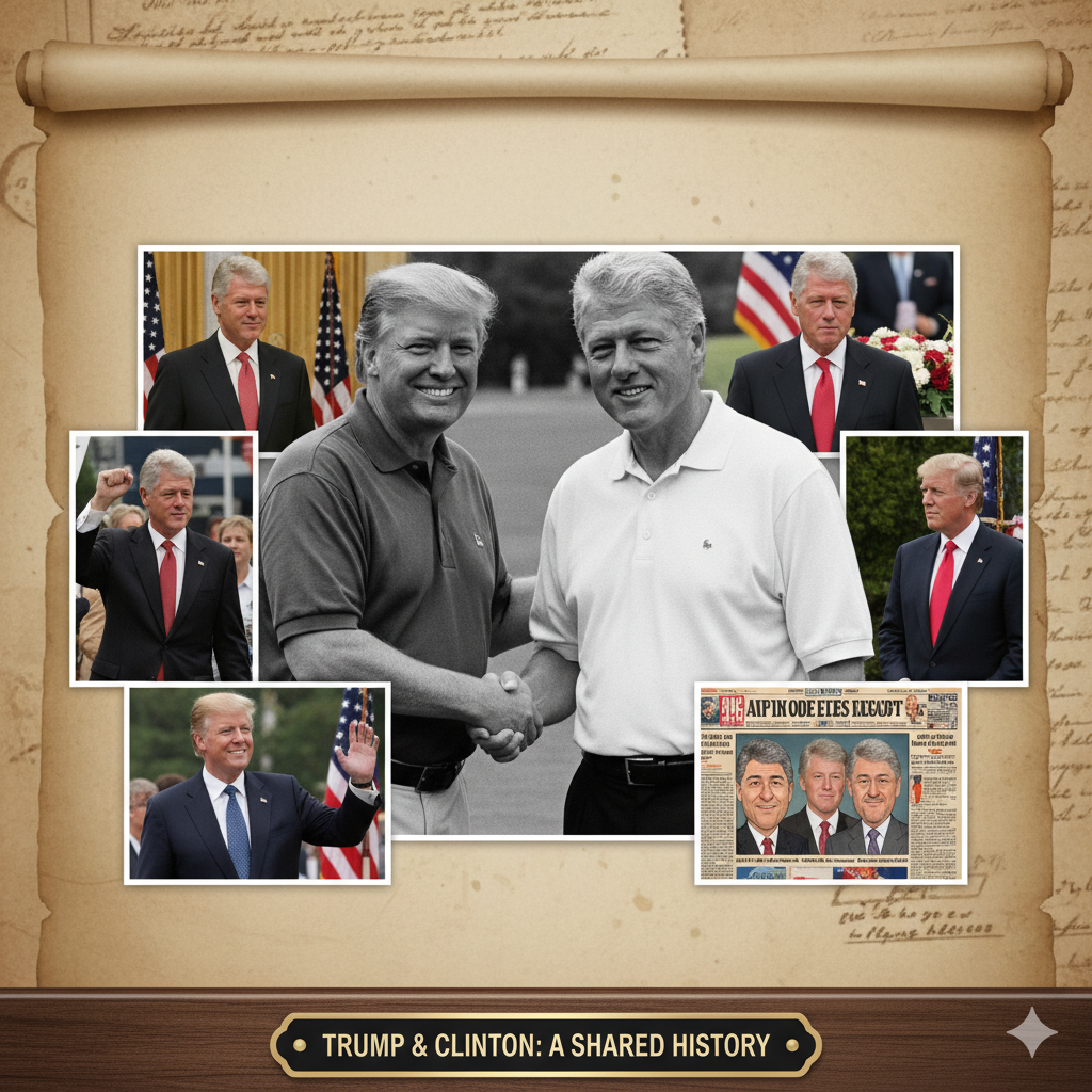 Donald Trump and Bill Clinton history
