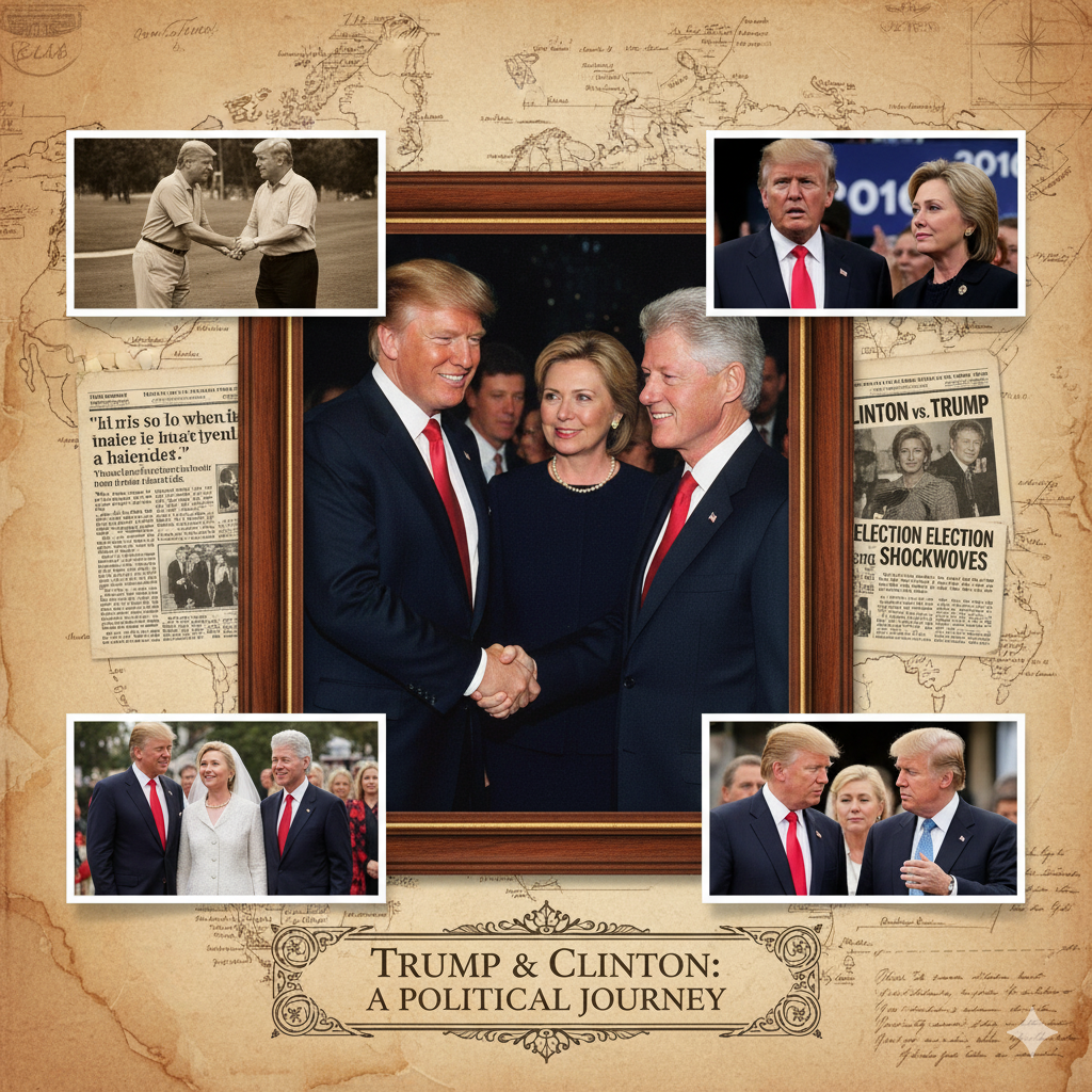 History of Trump and Clinton Political relationship