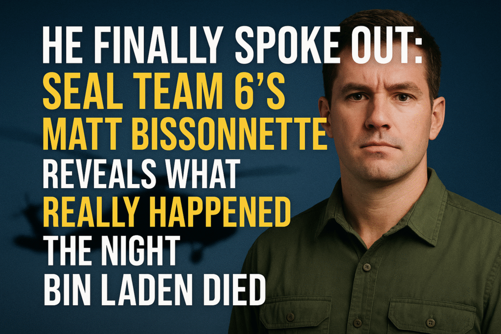 Matt Bissonnette SEAL Team 6 interview thumbnail revealing the untold story of the Osama bin Laden raid on The Shawn Ryan Show.